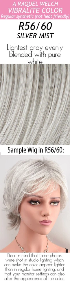 Raquel Welch Trend Setter Wig Color R56/60 Silver Mist by HAIRUWEAR