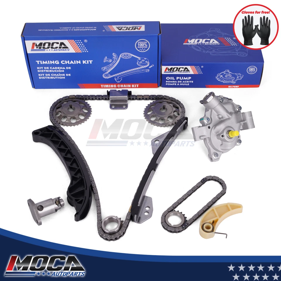 Kit de cadena de distribución bomba de aceite para 09-15 Toyota Matrix Corolla 1,8 L Eng.2ZRFXE 2ZRFE Foto 1 de 4