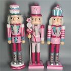 3Pcs 14Inch Wood Nutcracker Solider Figures Doll Christmas Doll Toy Gift