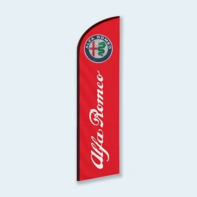 large banner flag  6.6x1.65ft[ALFA ROMEO] garage room decora 13871 - Image 1 of 4
