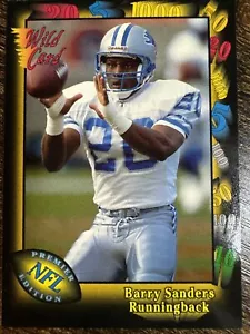 1991 Wild Card Barry Sanders #89 - Detroit Lions - Picture 1 of 2