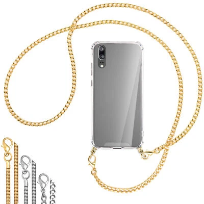 Collana (Catena in metallo) per Huawei P20 Cover protettiva Custodia  cordino - Immagine 1 di 4
