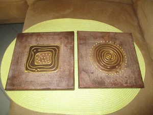 Zeiteiliges Bilderset Öl auf Leinwand/ Keilrahmen - Bild 1 von 4