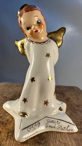 1956 Yona Original Angel “Obey Your Mother & Father” Stamped - Picture 1 of 11