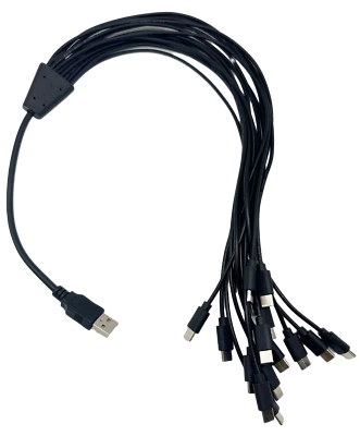 16-in-1 USB 2.0 Type A to 16 Multi USB Type C Splitter Charging Charger Cable - Image 1 of 4