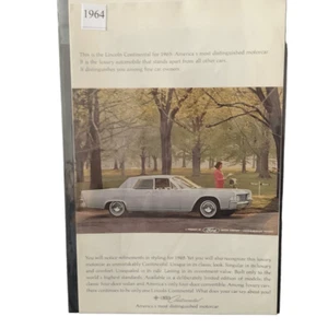 Vintage 1974 Lincoln Continental Americas Most Distinguished Motorcar Ad Adverti - Picture 1 of 4