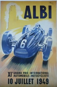 affiche poster circuit albi 1949 - Imagen 1 de 1