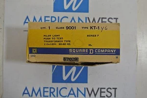Square D Class 9001 Type KT-1 Pilot Light, Push To Test - NEW IN BOX - Picture 1 of 5