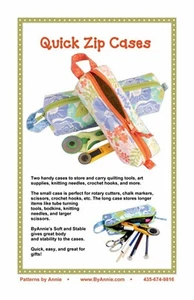 Estuches con cremallera rápida de Annie (solo patrón) - Imagen 1 de 2