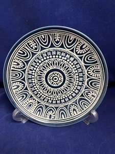 Better Homes & Gardens Teal Medallion Salad Plate(s) 8 3/8" - Picture 1 of 4