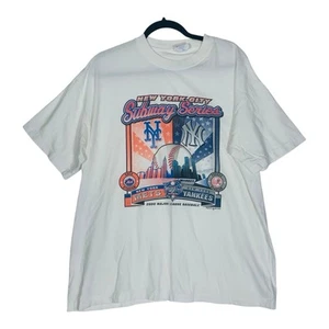 Majestic 2000 Yankees/Mets Subway World Series Tee XL Vintage Baseball MLB - Bild 1 von 10