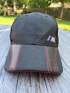 BMW Motorsport Hat Cap Adult Strap Back Black M3 Logo Men Adjustable Auto Racing - Picture 1 of 6
