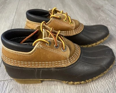 Botas L.L.Bean para mujer bajas de goma de pato sin usar, en caja, frijol marrón talla 5 estrechas Foto 1 de 4