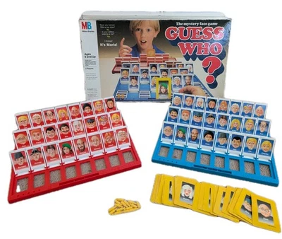 Vintage 1987 ¿Adivina quién? Juego de mesa de Milton Bradley casi completo buen estado Foto 1 de 4
