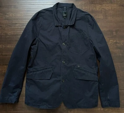 G STAR RAW Men’s ADMIRAL BLAZER COAT Long Sleeve Nautical Navy Blue sz 46 / 56 - Image 1 of 4