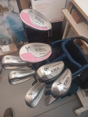 Juego de plancha híbrida para mujer Adams A2OS Idea 4 y 5 híbridos + 6-PW Damas Flex Foto 1 de 4