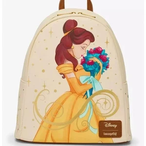 Mini Mochila Loungefly Disney La Bella y la Bestia Bolso Floral Belle Bouquet - Imagen 1 de 4