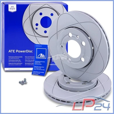 2X ATE DISQUE DE FREIN AVANT POUR VW BORA 1J FOX GOLF 4 IV 1J POLO 9N 1.2-2.8 - Photo 1/4