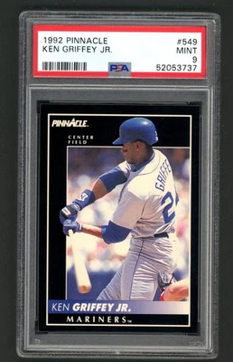 Pinnacle Ken Griffey Jr. #549 1993 PSA 9 Seattle Mariners Salón de la fama Foto 1 de 2