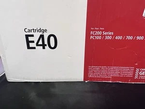 Cartucho de tóner original Canon E40 negro para FC200 PC100 300 400 700 900 Series - Imagen 1 de 4