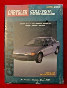 Chilton's (8418)  20342 repair manual Chrysler Colt/Vista 1990-93  - Bild 1 von 3