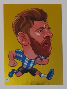 WC RUSSIA 2018 ZABIBUSKA sticker no.95 Lionel Messi, very rare gold sticker - Picture 1 of 2