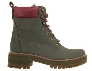 Timberland *Courmayeur Valley 6-Zoll-Damenstiefel* olivfarbenes Nubukleder Größe 8,5 M - Bild 1 von 6