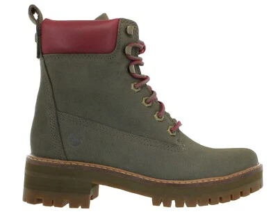WOMEN'S TIMBERLAND *COURMAYEUR VALLEY 6 INCH BOOT* OLIVE NUBUCK SIZE 8.5 M - Image 1 of 4