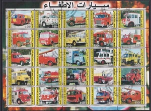 G1625 - Djibouti 2003 - Fire trucks - cto - Picture 1 of 1