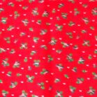 Set 8 Square CHRISTMAS 100% Cotton Dinner Napkins Red Green Holly   400