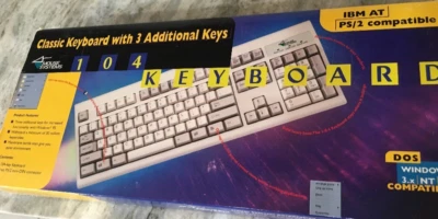 Zalman Combo ZM-K380 Wired Keyboard IBM At PS/2 Compatible-Rare-SHIPS N 24 HOURS - Image 1 of 3