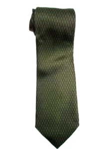 Savile Row 100% Italian Silk Made in U.S.A. Men's Green Necktie 60" x 4" - Picture 1 of 5