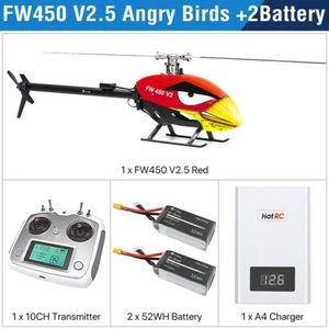 Fly Wing FW450L V2.5 6CH 3D GPS Auto Return H1 Height Stable RC Helicopter RTF - Picture 1 of 30