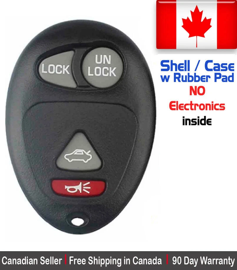 1x Nuevo Estuche de Repuesto para Llavero de Entrada Sin Llave para Buick Pontiac - Solo Carcasa Foto 1 de 1