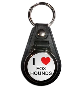Llavero medallón de plástico Foxhounds I Love (61 mm x 38 mm) - Imagen 1 de 12