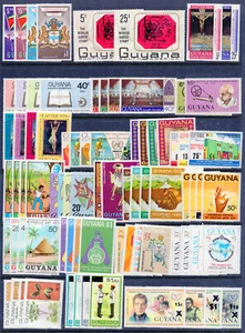 Guyana 20/421 VF MNH/MH lot of 1966-1981 issues mostly in sets CV $37.15 - Picture 1 of 1