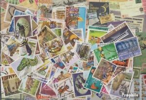 Briefmarken Sambia 100 verschiedene Marken