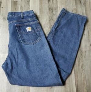 CARHARTT FR MENS DENIM  JEANS SIZE 36X33 FREE SHIPPING  - Picture 1 of 8