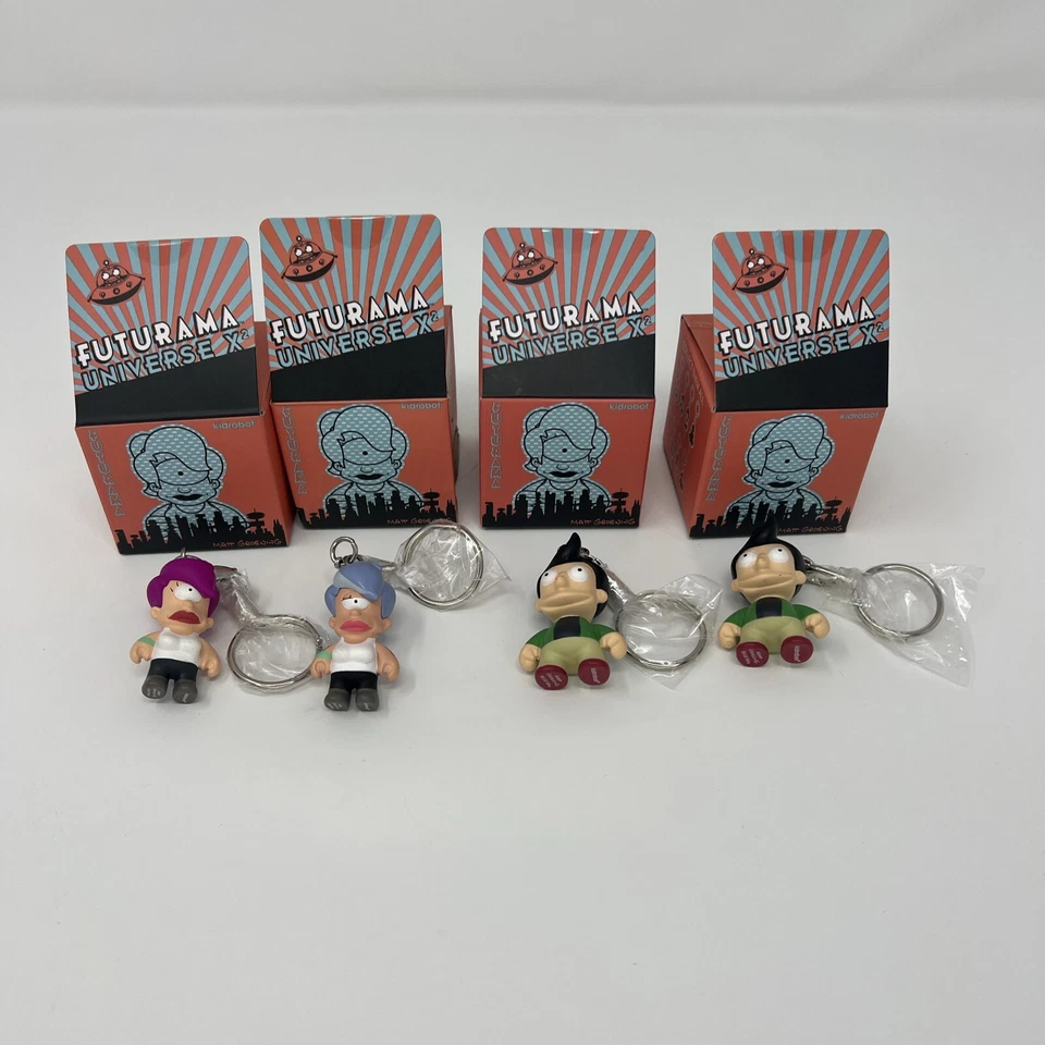 Kidrobot Futurama Vinyl Figure Keychain Blind Box Lot Old Leela Fry Universe X - Image 1 of 4