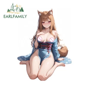 EARLFAMILY 5.1" Spice and Wolf Holo Car Sticker Windshield Host RV JDM Decals - Picture 1 of 7