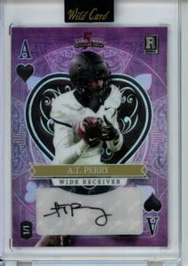 Baraja apilada de comodines 2023 Ace of Hearts A.T. Perry Auto RC 1/1 Saints - Imagen 1 de 2