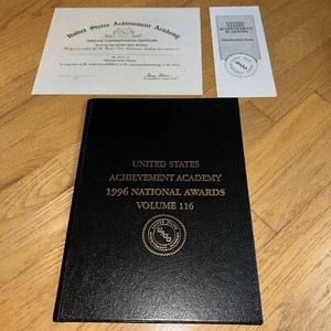 UNITED STATES ACHIEVMENT ACADEMY 1996 NATIONAL AWARDS VOLUME 116 - Picture 1 of 19