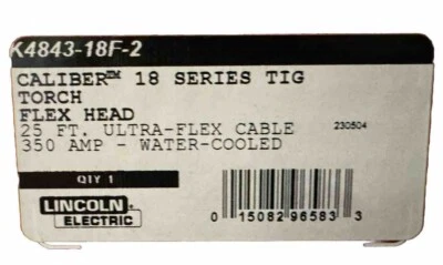 Lincoln Electric K4843-18F-2 Caliber 18 Series TIG Torch Flexible, 25 ft. - Image 1 of 4