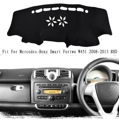 DashMat Dashboard Cover Mat Pad RHD For Mercedes-Benz Smart Fortwo W451 08-2013 - Image 1 of 4