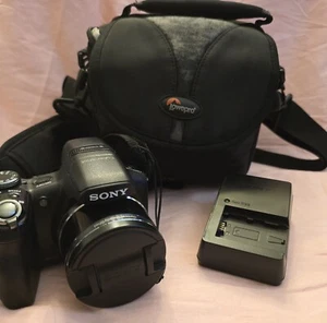 Sony Cyber Shot DSC-HX1 9.1MP Digital Camera Black W/Charger And Carry Bag  - Picture 1 of 8