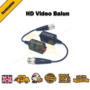 CCTV Video Balun HDTVI/CVI/AHD/CVBS 1 Paar BNC zu CAT5 CAT6 RJ45 UK Hikvision - Bild 1 von 10