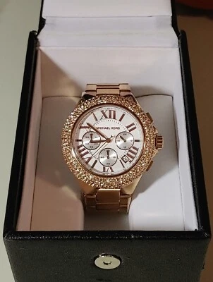 Michael Kors Women's Camille Rose Gold Quartz Chronograph Crystal MK5636 - Image 1 of 4