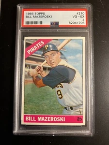 1966 Topps Baseball #210 Bill Mazeroski PSA 4 - Bild 1 von 2
