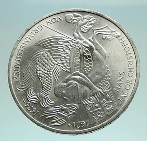 1976 Germany Hans Grimmelshausen AUTHOR Antique Silver 5 Mark German Coin i76144 - Picture 1 of 3