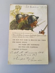 CARTOLINA  PRESTITO VIAGGIATA POSTA MILITARE  164 GENIO   WW1 - Picture 1 of 2